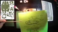  4 Budowa kartonowego modelu RUSSIAN TANK - element wieżyczki nr.  4