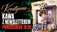Kreatywna Kawa z Newsletterem #82 | Mixed media DIY i scrapbooking z darmowego arkusza