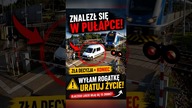 Utknąłeś na torach? Rogatkę można wyłamać.  Dlaczego kierowcy się boją? #shorts #pkp #bezpieczeństwo