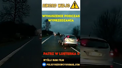 Zajechanie podczas wyprzedzania #shorts #polska #policja #polscykierowcy #kierowcy