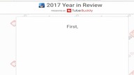 jak minął rok 2017 na kanale ,,LOLek (po angielsku-in english)