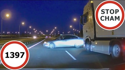 Stop Cham #1397 - Niebezpieczne i chamskie sytuacje na drogach