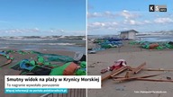 Smutny widok na plaży w Krynicy Morskiej.  To nagranie wywołało poruszenie [KS Info]