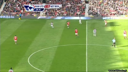 Premier League sezon 2010/2011 Manchester United 2-0 West Brom Nani