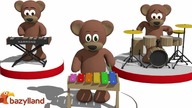 Singing Teddy Bears - Childrens alphabet song | Video for Kids and Babies - cartoon animation 3D