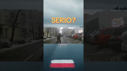 Zatrzymała ruch, by go wpuścić zgadnij co zrobił  #polskiedrogi #shorts #polscykierowcy #viral