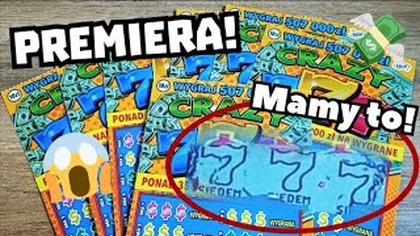 Zdrapki Lotto  Premiera! 7 zdrapek Crazy 777  Wpadły pierwsze siódemki! 