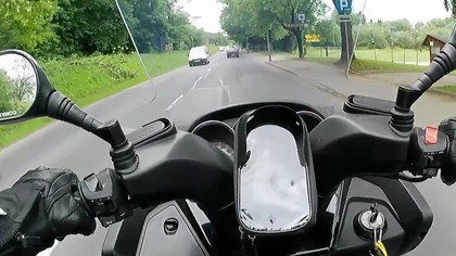 Pierwsze położenie motocykla