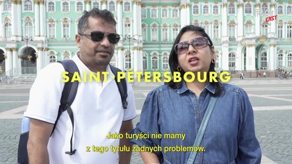 Pozdrowienia z Moskwy powrót turystów do Rosji