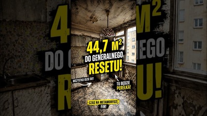 44,7 metra kwadratowego, które potrzebuje odrobiny miłości