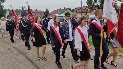 Korowód podczas Dożynek Powiatowych w Baranowie - 29. 08. 2021