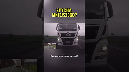 Wyprzedzanie na styk ? #tir #polskiedrogi #kierowcy #kolizja