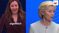 SZOKUJĄCE OŚWIADCZENIE; Austria poniżyła Ursulę  Jak czarownice Iluminatów niszczą Europę¿ mp4 686x4