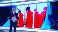 Polscy skoczkowie przed dużą skocznią w Pjongczangu (13. 02. 2018)