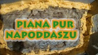 Przygotowanie poddasza pod rekuperację i ocieplenie.  Piana pur na poddaszu.