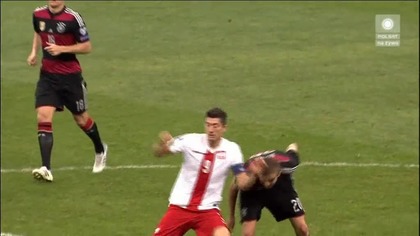 Mecz pilki noznej Polska-Niemcy 2014 - 2 połowa.