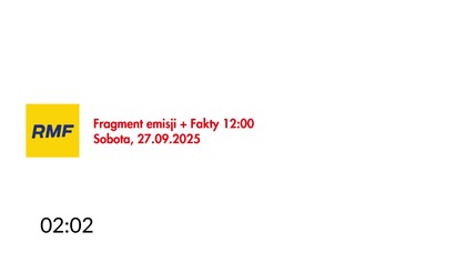 RMF FM - Fragment emisji + Fakty 12:00 (27. 09. 2025)