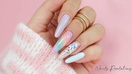 Pastel cute design nails art tutorial / Elisium Nails