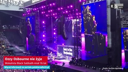 Ozzy Osbourne nie żyje.  Wokalista Black Sabbath miał 76 lat [KS Info]
