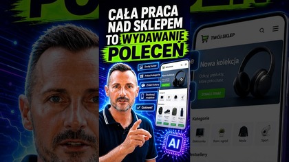 Cała praca nad sklepem to wydawanie poleceń #shorts