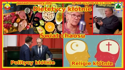 Dietetycy kłótnie Religie kłótnie Politycy kłótnie Świat chaosu
