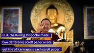 The scroll paper examined at Great holy places in Nepal