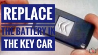 Replace the battery in the key Citroen C3