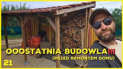OSTATNIA budowla z drewna na działce - DREWUTNIA z odpadów