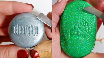 Soap Carving ASMR Relaxing Sounds no talking Satisfying ASMR Video #soapcarving #soapcuttingvideo