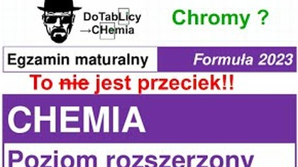 To nie jest przeciek 2023 maj!! Chromy, Chromiany, dichromiany i reakcja z ... ?? #chemia #matura