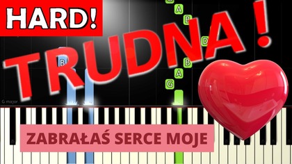  Zabrałaś serce moje - Piano Tutorial (TRUDNA! wersja)  NUTY W OPISIE 
