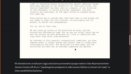 Bill i Hillary Clinton odmawiają składania zeznań przed Kongresem w ramach śledztwa Epsteina, wzywają do powstania lewicowego bez względu na konsekwen
