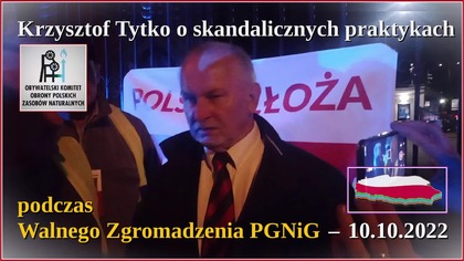 Krzysztof Tytko o skandalicznych praktykach podczas walnego zgromadzenia PGNiG