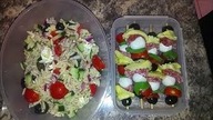 CO DO PRACY NA LUNCH? - SALATKA Z MAKARONEM RYZOWYM I SZASZLYKI W STYLU GRECKIM