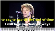 Bon Jovi - Always (Karaoke Version with Lyrics)