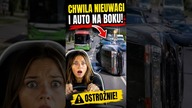 Chwila nieuwagi i auto ląduje na boku!  Na szczęście bez ofiar.  #wypadek #polskiedrogi #kierowcy