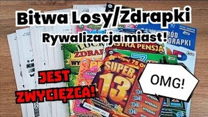 Zdrapki - Ekspres Losy!  Mix za 182zł!  Bitwa miast i szokujący rezultat! 