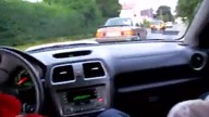 Wariat w subaru imprezie- stop wariatom drogowym !