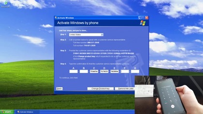 Breaking Windows XP activation