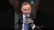 Andrzej Duda: NIE INTERESUJĄ MNIE problemy Rosji i Putina #shorts