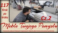 Cz.2 Frezowanie połączeń klejonych trapezowych i klejenie płycin drzwi przesuwnych garderoby