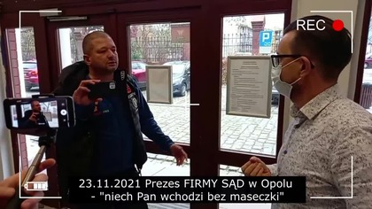 07 12 2021 odczytanie wyroku przy zabarykadowanych drzwiach i zaplanowana nagonka na Team Bustowski