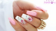 Delicate women nails art tutorial step by step / Allepaznokcie Molly Lac