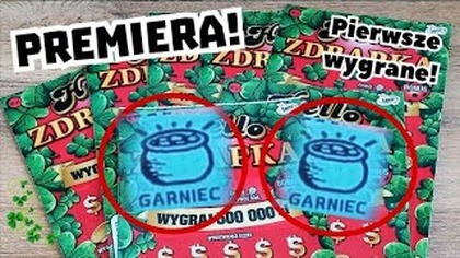 Zdrapki Lotto  PREMIERA! 7 zdrapek Hello Zdrapka  Pierwsze garnki! 