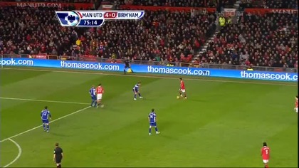 Premier League sezon 2010/2011 Manchester United 5-0 Birmingham Nani