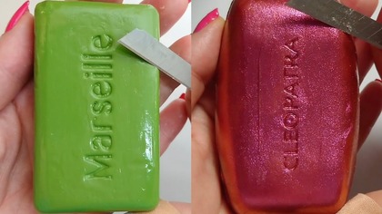 Soap Carving ASMR Relaxing Sounds no talking Satisfying ASMR Video #soapcarving #soapcuttingvideo