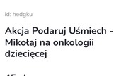  Mikołaj na onkologii  PomóżJak nie my to kto?https://zrzutka.pl/z/podaruj-usmiechy