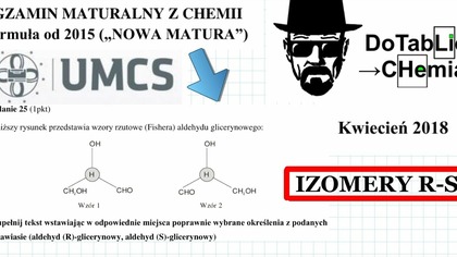 Aktywność farmakologiczna poszczeg&oacute;lnych enencjomer&oacute;w lek&oacute;w jest często związana. ZADANIE 25 UMCS 2018 KWIECIEŃ #Chemia