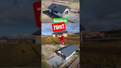 Najtańszy w budowie dom na zgłoszenie 70m2, prosta bryła to tania budowa #budowadomu #70m2