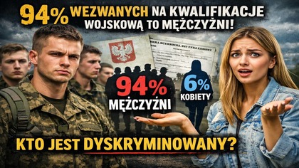94% wezwanych na kwalifikacje Wojskową to Mężczyźni! | Kto jest dyskryminowany?